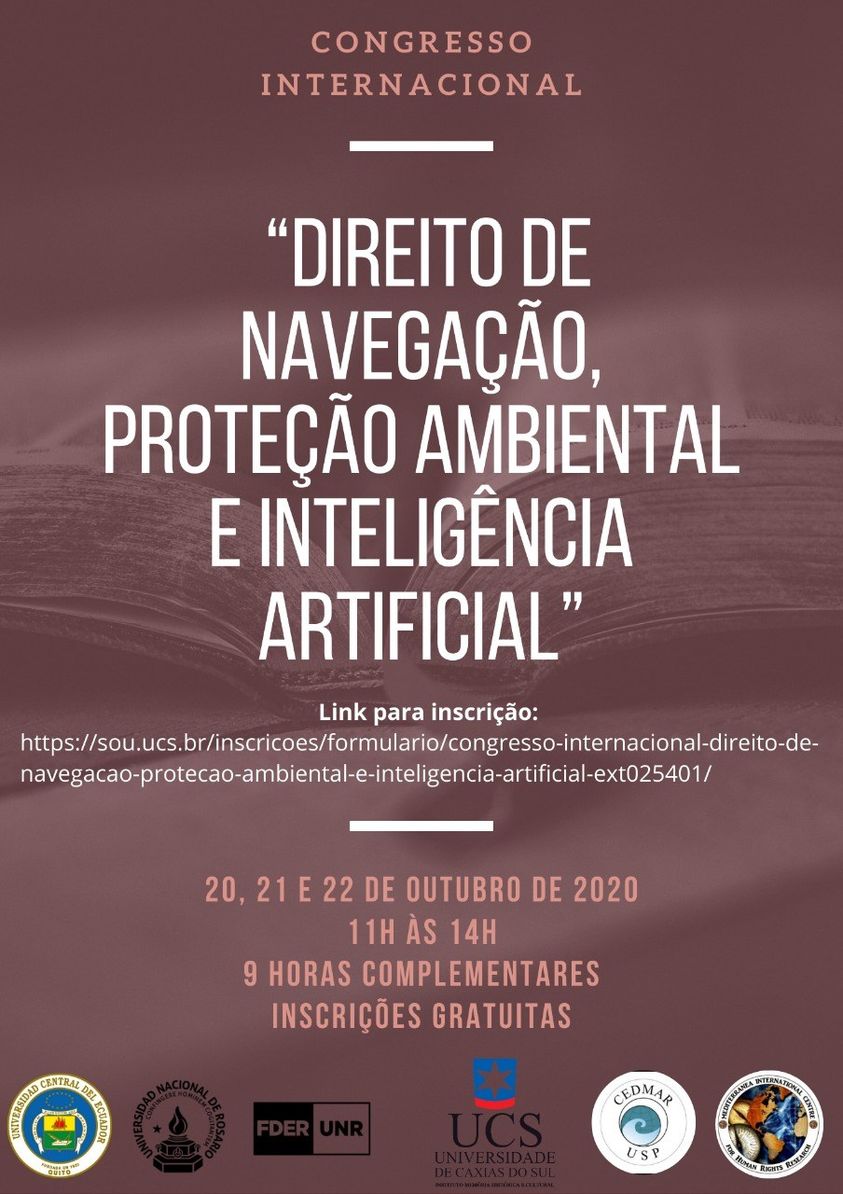 Leia mais sobre o artigo Congresso Internacional ‘Direito de Navegação, Proteção Ambiental e Inteligência Artificial’