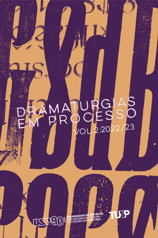 Capa do livro Dramaturgias em Processo v.2: 2022/2023