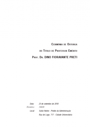 Documento de outorga emitido pela Faculdade de Filosofia, Letras e Ciências Humanas da Universidade de São Paulo