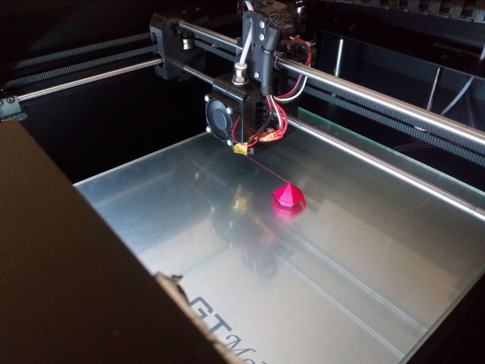 Interior da Impressora 3D