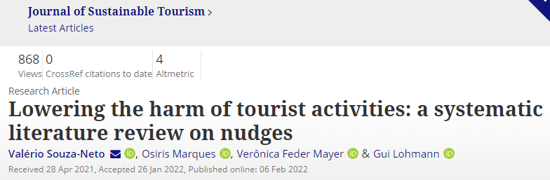 Lowering the harm of tourist activities
