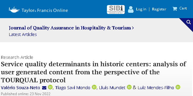 Service quality determinants in historic centers