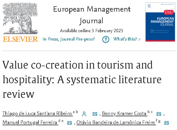 Value co-creation in tourism and hospitality: A systematic literature review