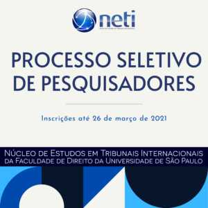 Leia mais sobre o artigo NETI-USP abre processo seletivo para ingresso de novos pesquisadores para o ano de 2021