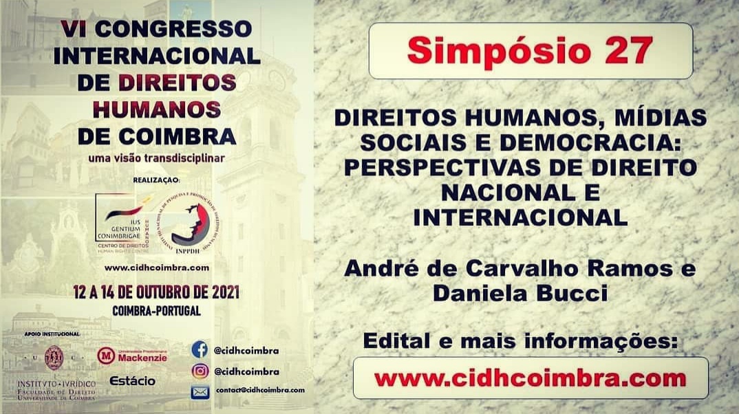 Leia mais sobre o artigo Pesquisadora do NETI coordena simpósio no VI Congresso Internacional de Direitos Humanos de Coimbra