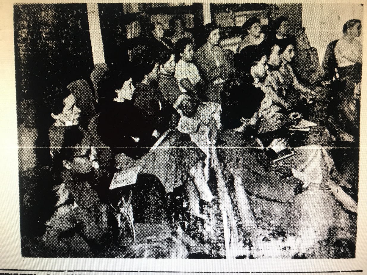Plateia da aula inaugural de Maria Antonieta de Castro no curso de Puericultura da Cruzada Pró-infância em 1956. Fonte: Correio Paulistano, 12/08/1956 p. 13.