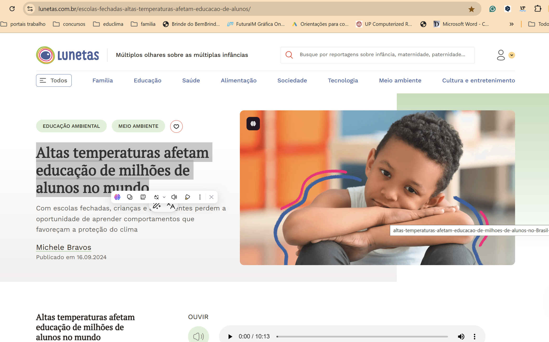 Lunetas destaca Detetive Climático como abordagem para discussão da justiça climática