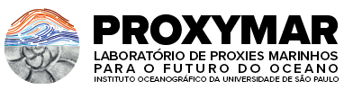 logomarca horizontal do Laboratório de Proxies Marinhos Para o Futuro do Oceano