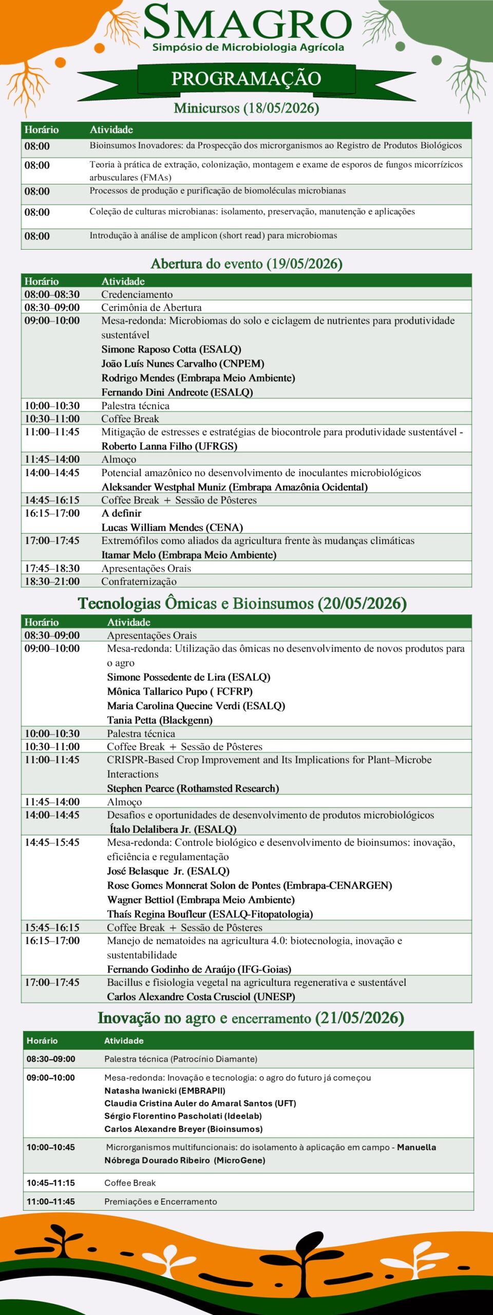 Programação Atualizada