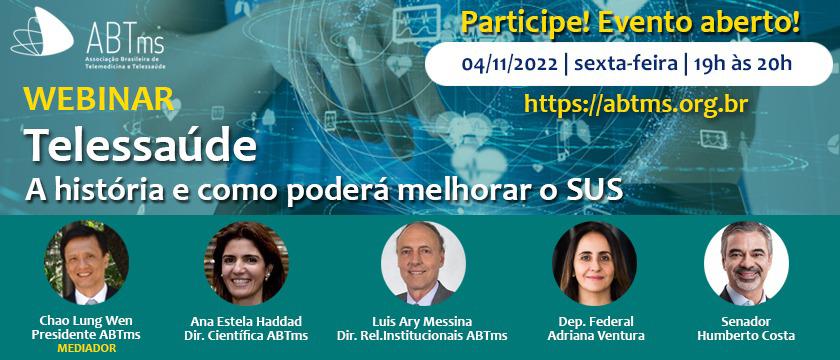 Leia mais sobre o artigo Webinar: Como a telessaúde pode melhorar o SUS