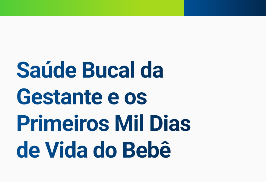 Leia mais sobre o artigo CURSO UNA-SUS/UFMA: Saúde Bucal da<br>Gestante e os Primeiros Mil Dias de Vida do Bebê