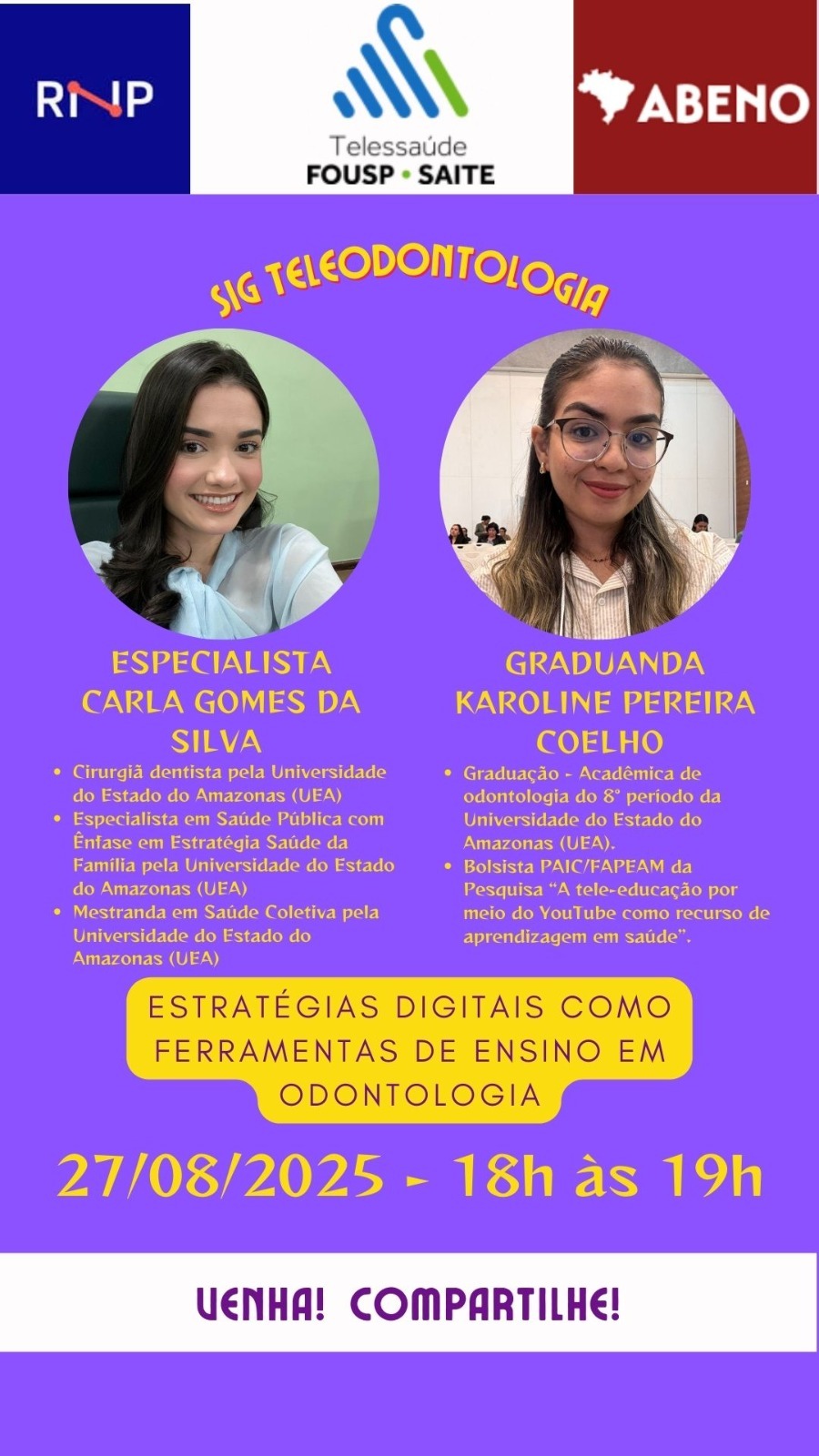 Leia mais sobre o artigo SIG Teleodontologia discute estratégias digitais no ensino em odontologia